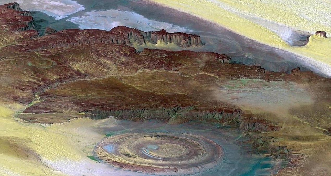 Çölün Kalbinde Gizli ‘Göz’: Meteor Değil, Jeolojik Bir Oluşum