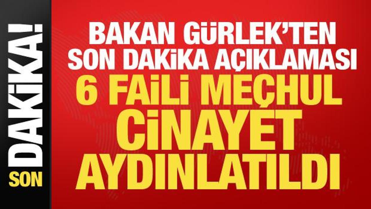 Faili meçhul dosyalarda kritik gelişme! Bakan Gürlek duyurdu: 6 cinayet çözüldü Img